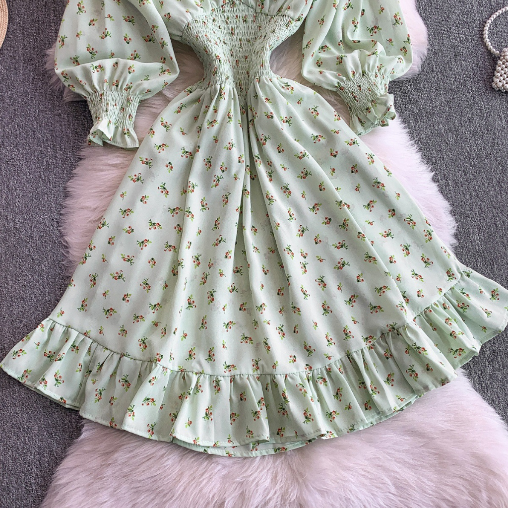 Maribel - Floral Ruched Dress
