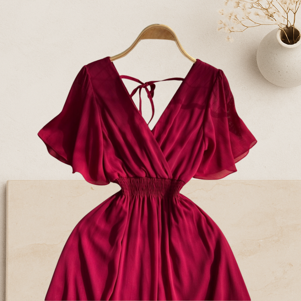 Elara Chiffon Maxi Dress