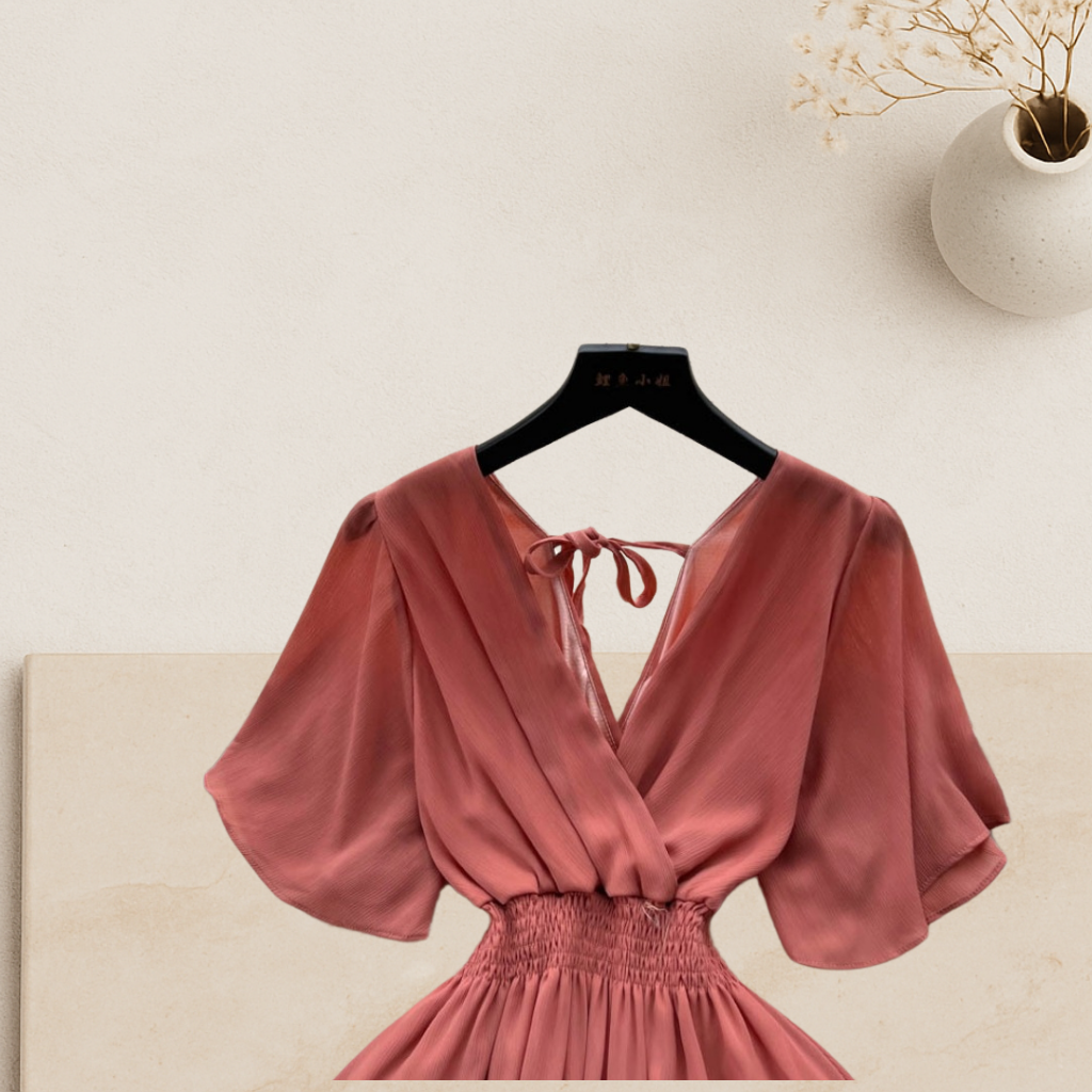 Elara Chiffon Maxi Dress
