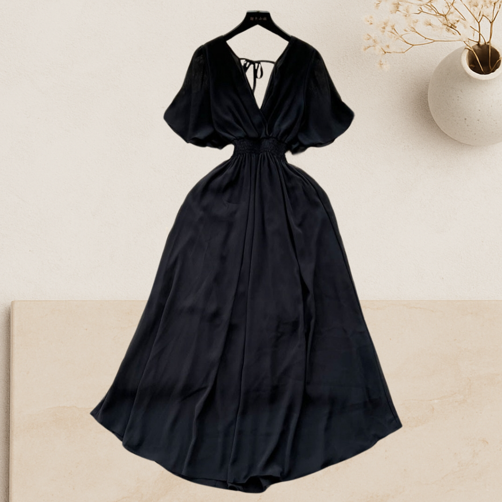 Elara Chiffon Maxi Dress