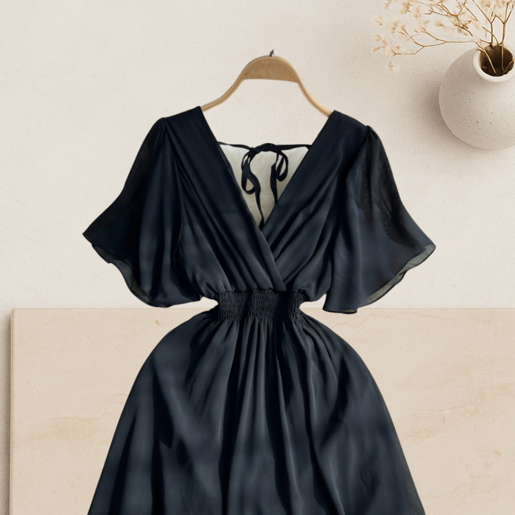 Elara Chiffon Maxi Dress