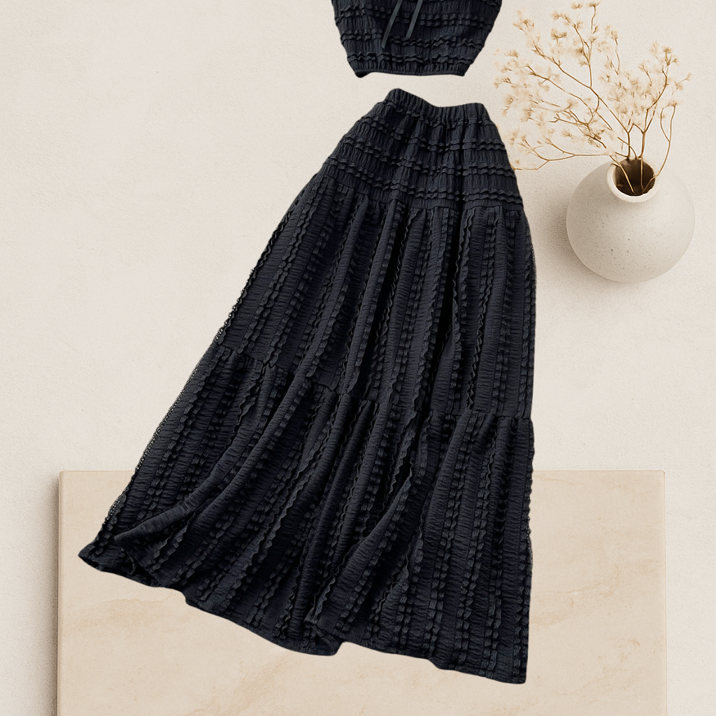 Isla- Ruffled Smocked Two-Piece Set