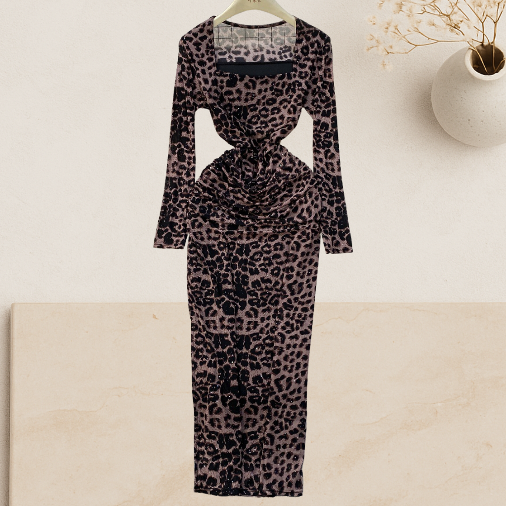 Selena - Leopard Bodycon Dress