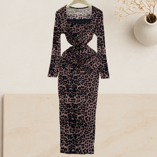 Selena - Leopard Bodycon Dress