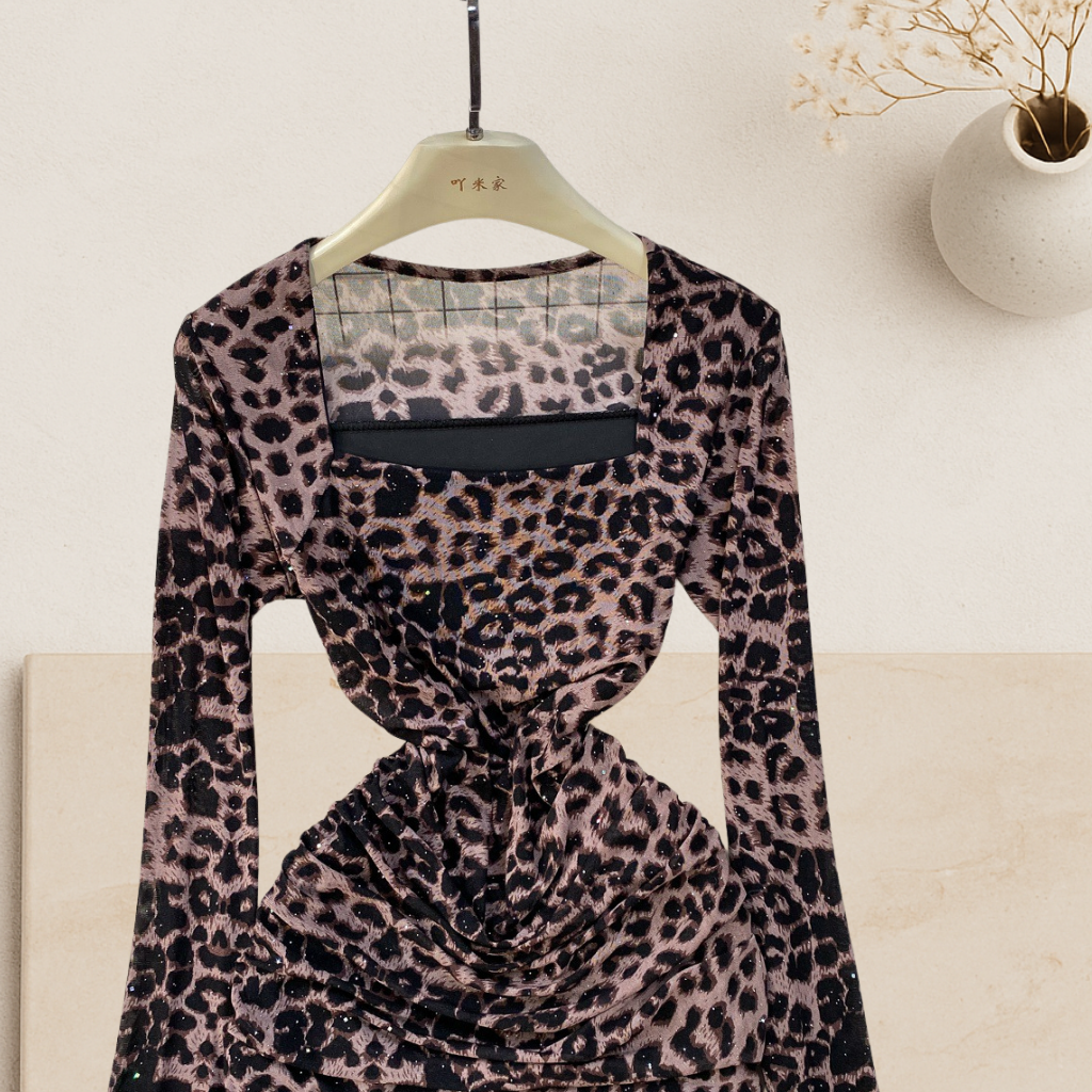 Selena - Leopard Bodycon Dress