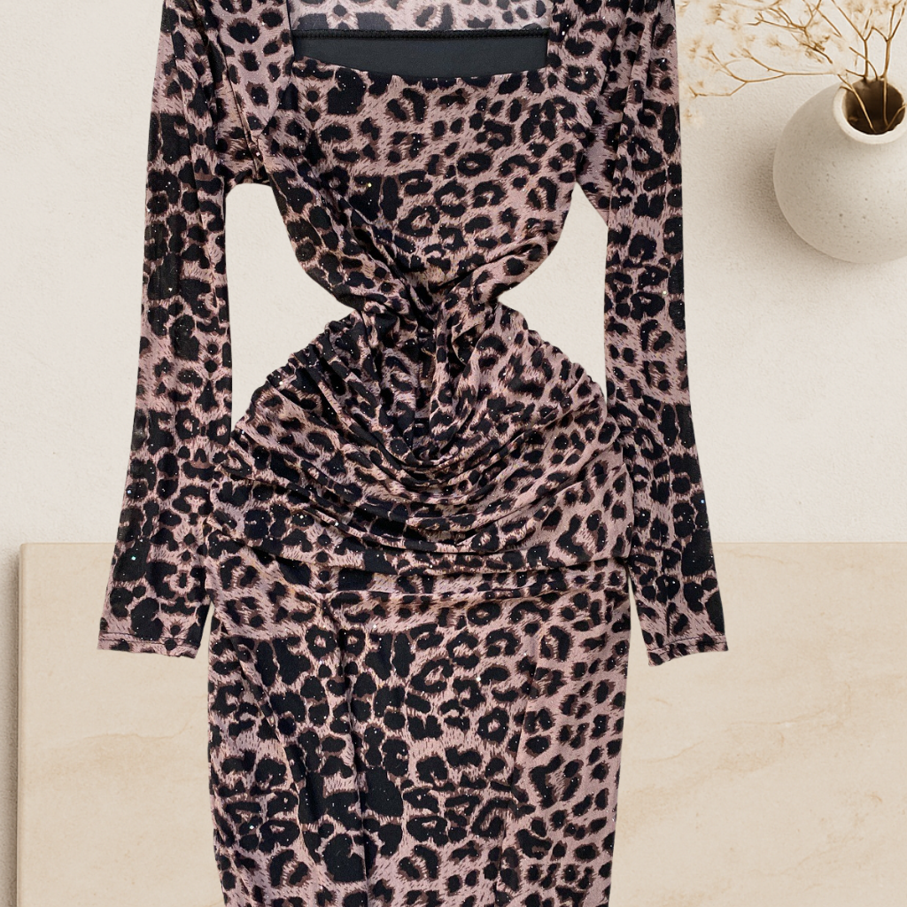 Selena - Leopard Bodycon Dress