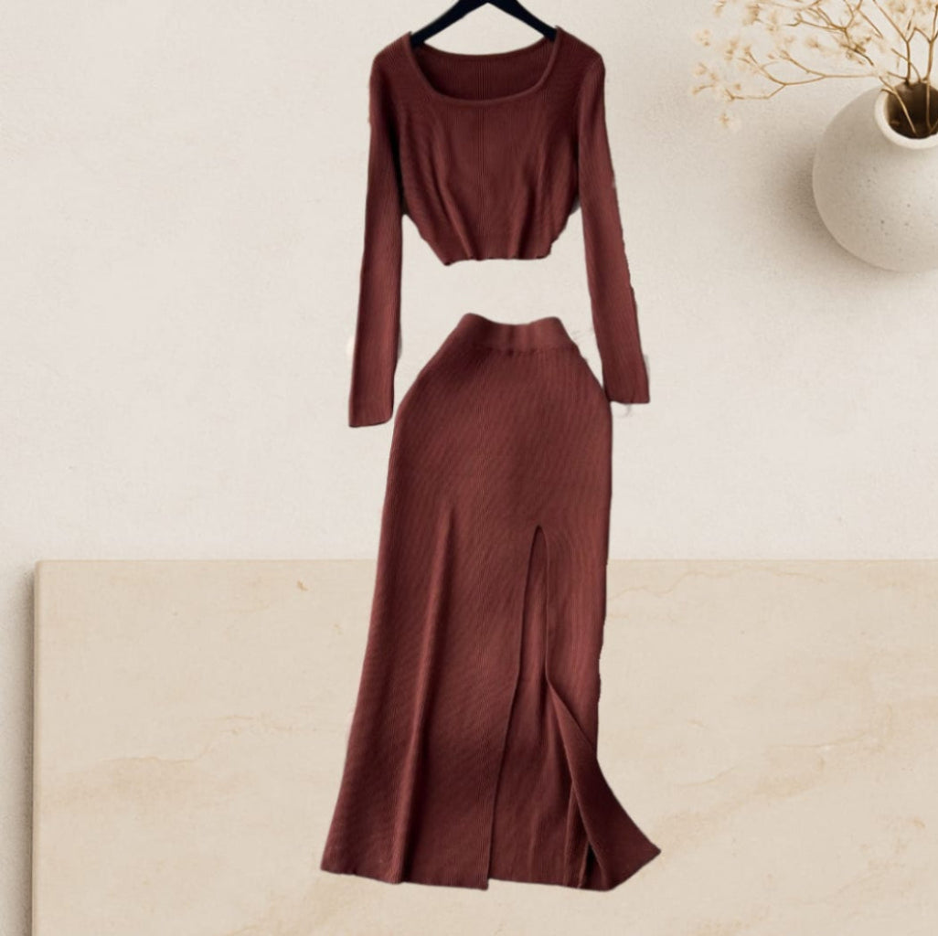 Aura – Ribbed Two-Piece Set